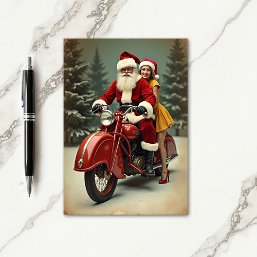 Classic Ride Christmas Card thumbnail