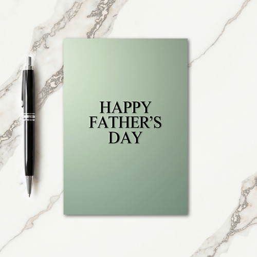 Classic Serif Fathers Day Card