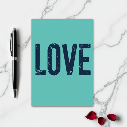 Classic Textured I Love You Card