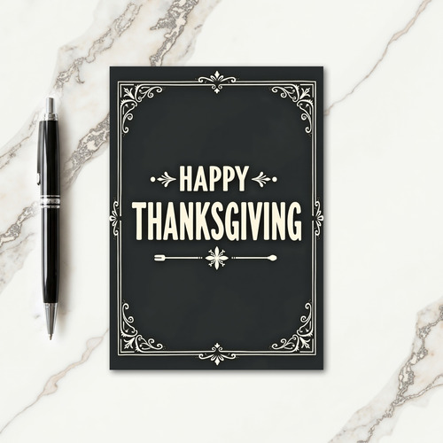 Classic Thanksgiving Greeting Card