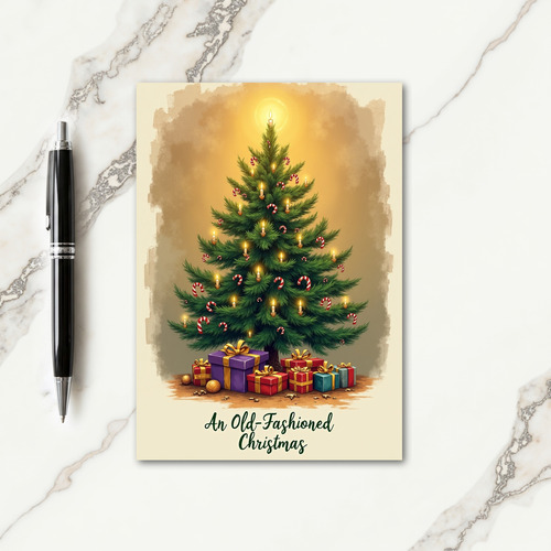 Classic Tree Candlelight Card thumbnail