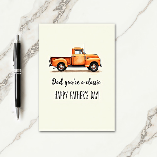 Classic Truck Fathers Day Card