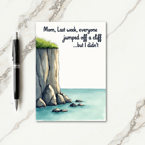 Cliff Mom Integrity Mothers Day Card