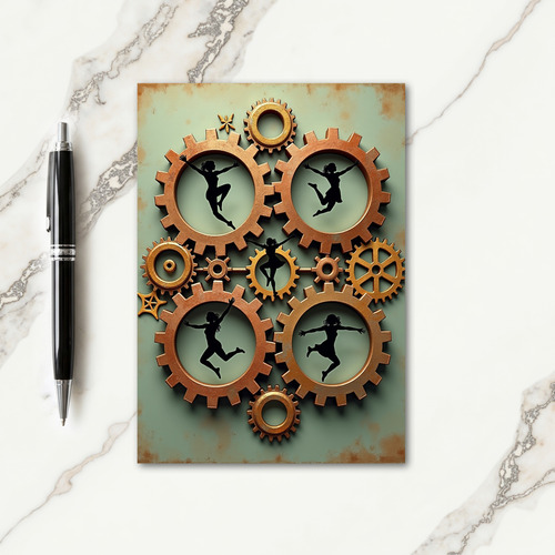Clockwork Dance Christmas Card thumbnail