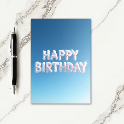 Cloud Letter Birthday Card