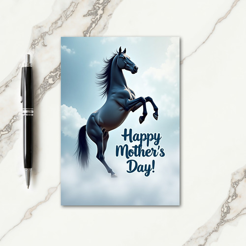 Cloudscape Equine Mothers Day Card
