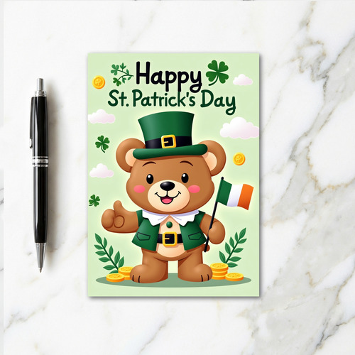 Clover Bear Happy Day Card