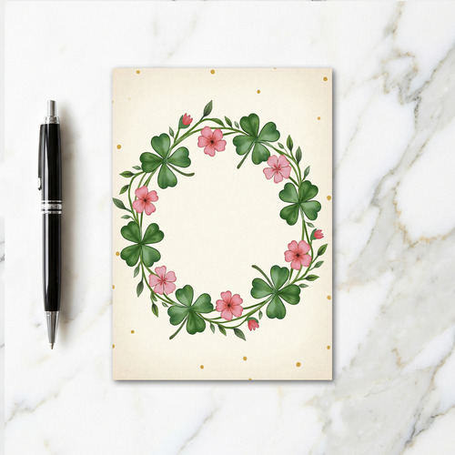 Clover Blossom Wreath Card