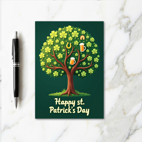 Clover Canopy St Patricks Day Card