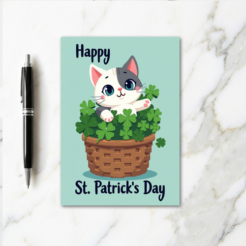Clover Cat Happy Day Card