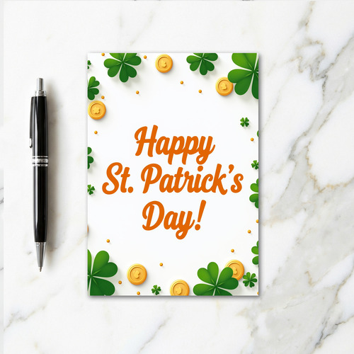 Clover Coins Happy Day Card