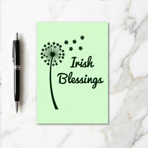 Clover Dandelion Pattern Card
