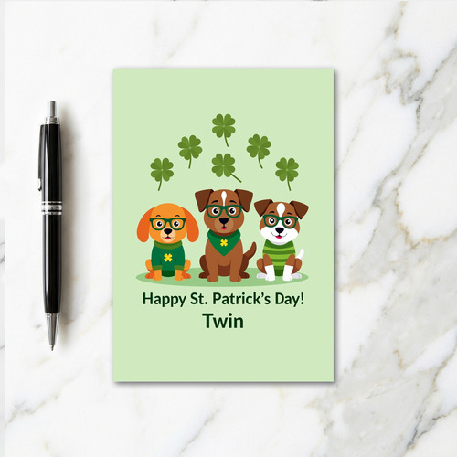 Clover Dogs Happy Day Card