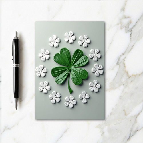 Clover Flower Pattern Card