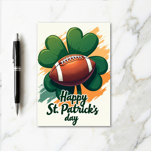 Clover Football Graphic Card