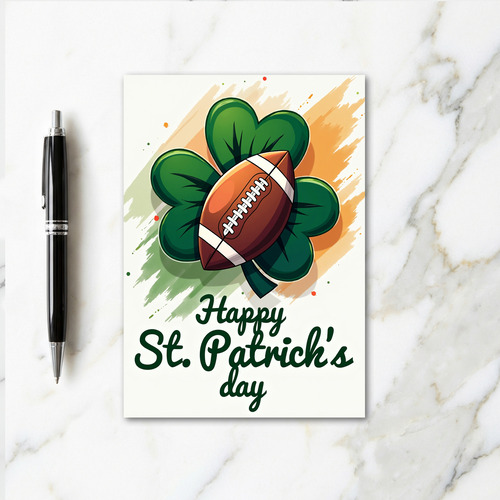Clover Football Pattern Card