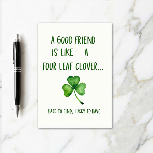 Clover Friend Lucky Find Card