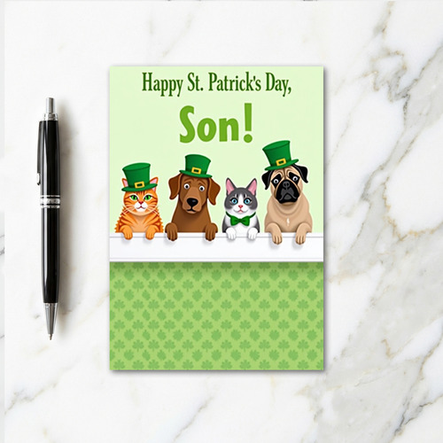 Clover Friends St Patricks Day Card
