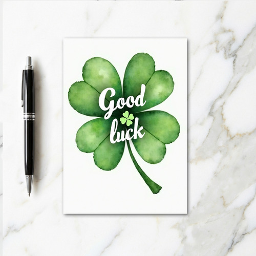 Clover Good Luck Art Card