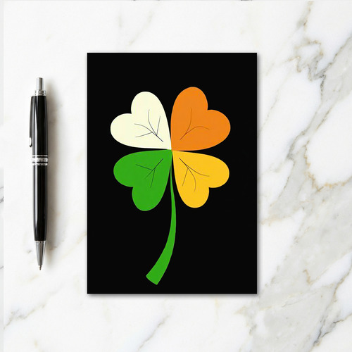 Clover Heart Colors Luck Card