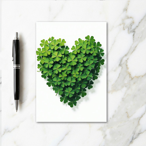 Clover Heart Pattern Card