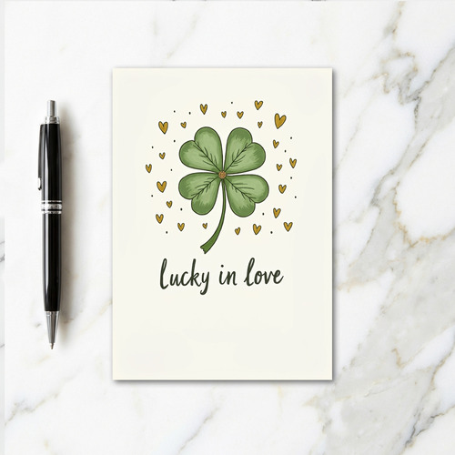 Clover Hearts Lucky In Love Card