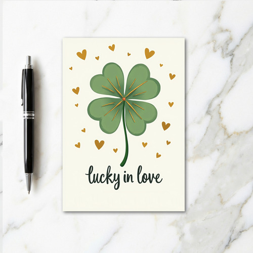 Clover Hearts Lucky Love Card