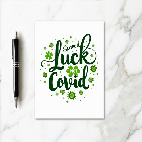 Clover Luck Green Covid Card