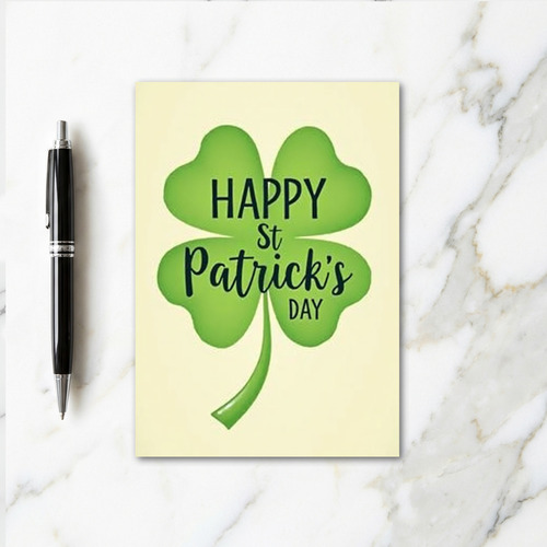 Clover Luck St Patricks Day Card