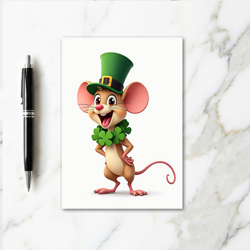 Clover Mouse Celebration Card