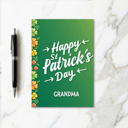 Clover Pattern Grandma Card