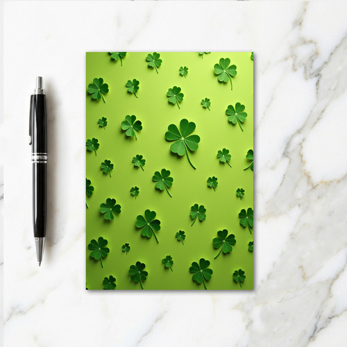 Clover Pattern Luck Card