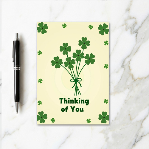 Clover Pattern Thinking Of You Card
