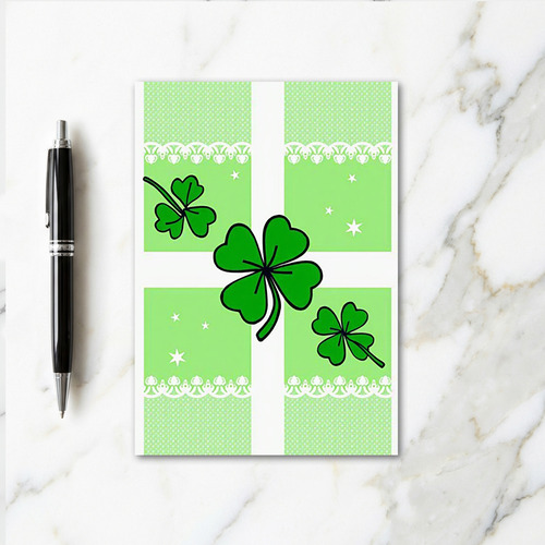 Clover Polka Dot Pattern Card