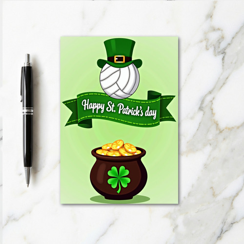Clover Pot St Patricks Day Card