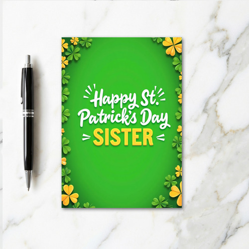 Clover Sister St Patricks Day Card
