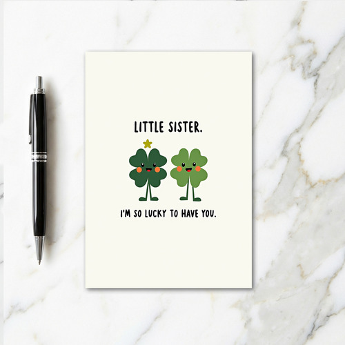 Clover Sisterhood Lucky Card