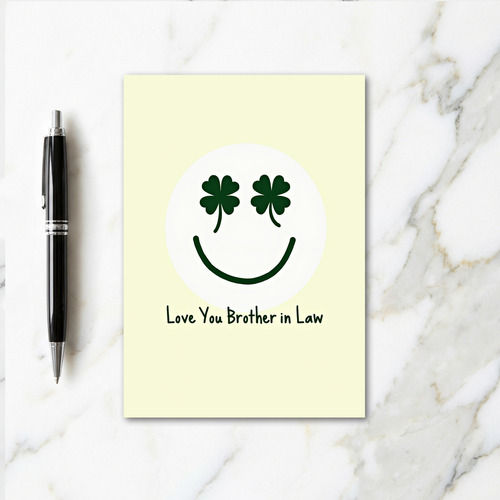 Clover Smile Brother In Law Card