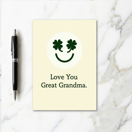 Clover Smile Grandma Love Card