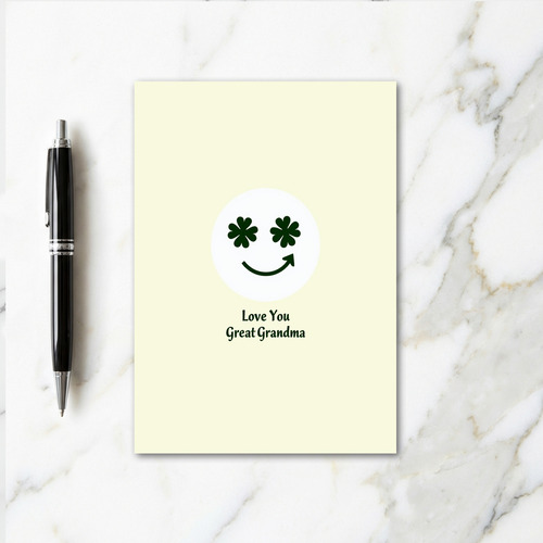 Clover Smile Great Grandma Card