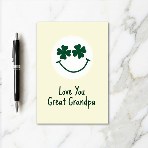 Clover Smile Great Grandpa Card
