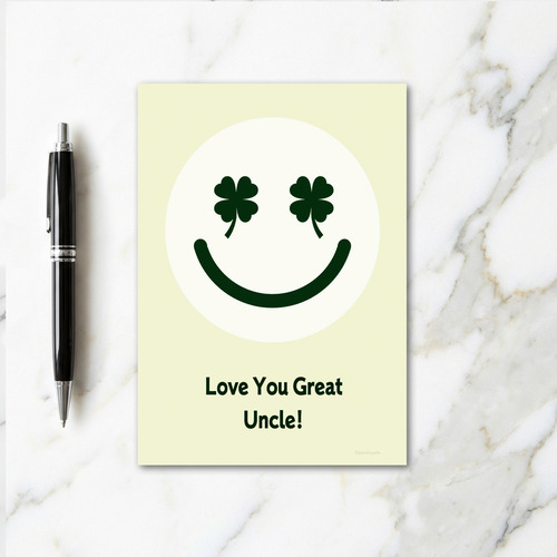 Clover Smile Love You Card