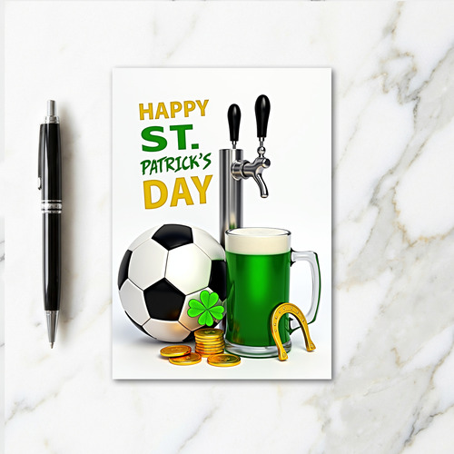 Clover Soccer Ball Card