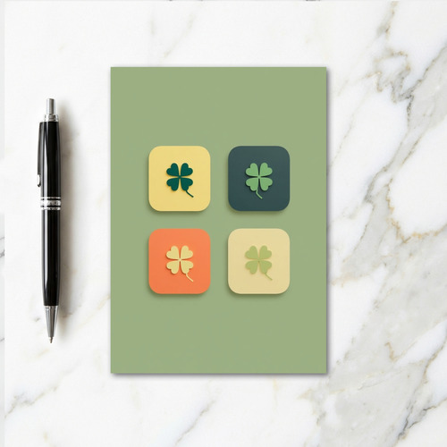 Clover Square Pattern Card