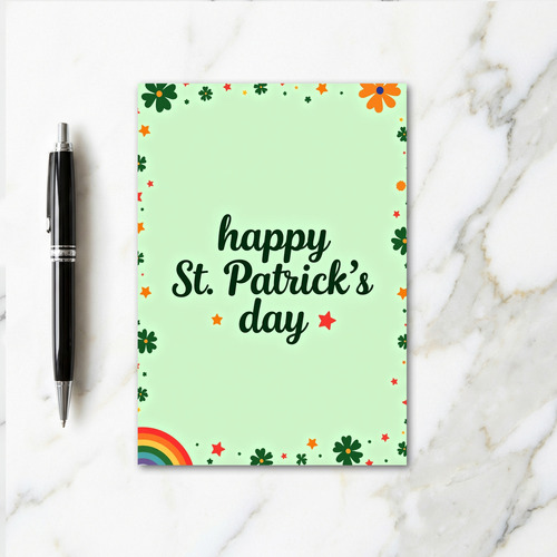 Clover Star Happy St Patricks Day Card