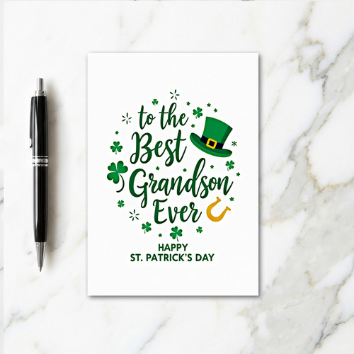 Clover Starburst Grandson Card