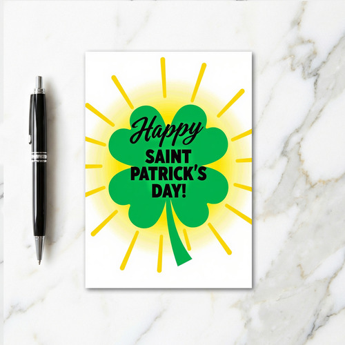 Clover Sunshine Happy Day Card
