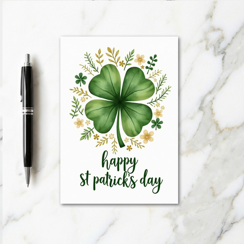 Clover Wreath Happy Day Card