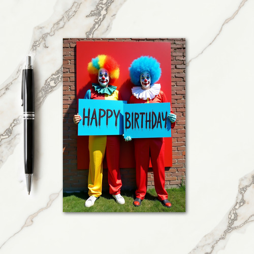 Clown Birthday Card