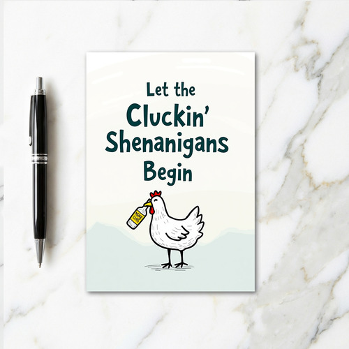 Cluckin Shenanigans Fun Time Card